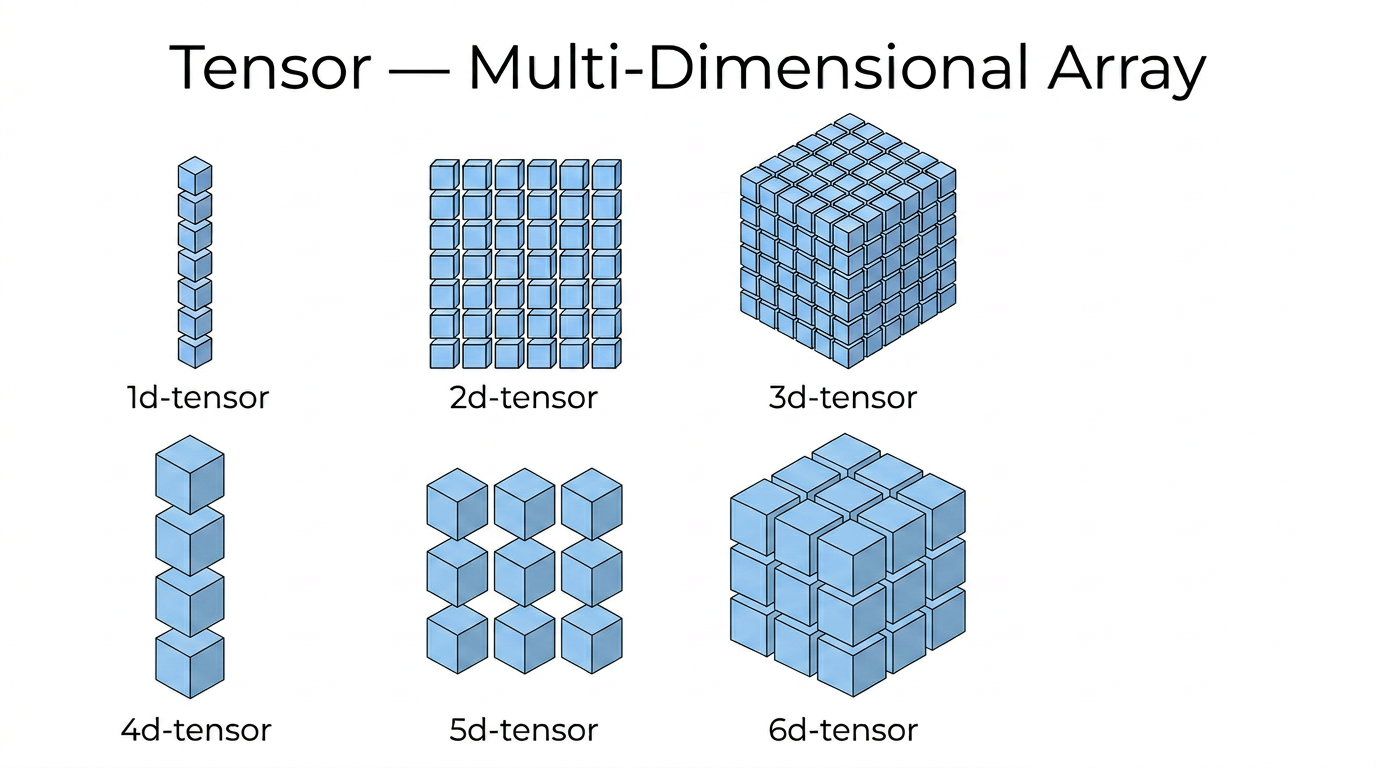 A multi-dimensional tensor of stacked CIU embeddings